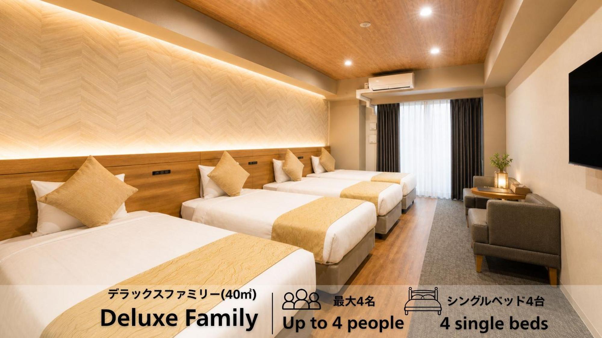 Deluxe Quadruple Room Balcony
